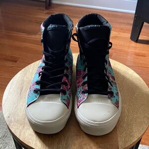 Brand New Men’s Floral High Tops